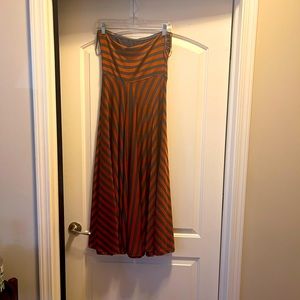 Anthropologie Maeve strapless dress sz M